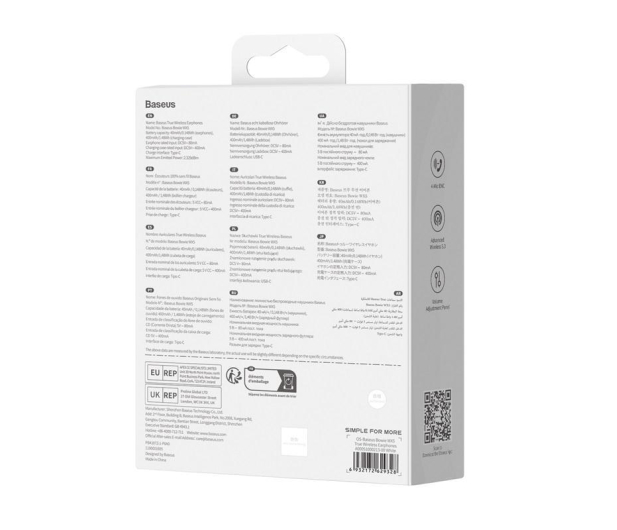 Baseus Bowie WX5 True Wireless Earphones White OS - 1193693 - zdjęcie 6